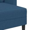 vidaXL Sofa 2-sjed s ležaljkom u obliku slova L plava 125 cm tkanina