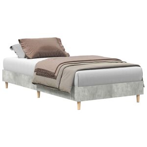 vidaXL Krevetna konstrukcija Betonski sivi 203 x 93 x 25 cm