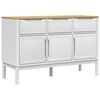 vidaXL Komoda FLORO bijela 114 x 43 x 74 cm od masivne borovine