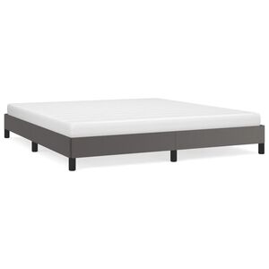 vidaXL Okvir za krevet sivi 180x200 cm od umjetne kože