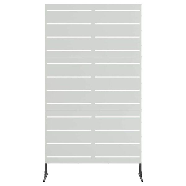 vidaXL Zaslon za privatnost Siva 100 x 50 x 180 cm Čelik