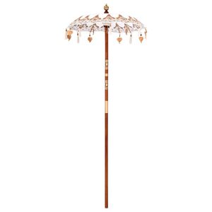 vidaXL Baline&scaron;ki Parasol Krema 125 x 125 x 260 cm