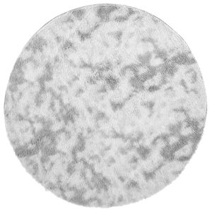 vidaXL Čupavi tepih s visokim vlaknima NAVARRA srebrnosiva 120x120cm