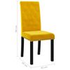 vidaXL Blagovaonske stolice 4 kom žute bar&scaron;unaste