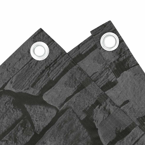 vidaXL Balkonski zaslon za privatnost s izgledom kamena 300x120 cm PVC