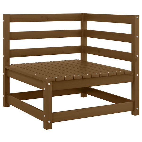 vidaXL Kutna vrtna sofa smeđa boja meda od masivne borovine