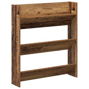 vidaXL Zidni ormarić za cipele staro drvo 80x18x90cm konstruirano drvo