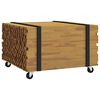 vidaXL Kava Stol Smeđa 60 x 60 x 38 cm Čvrsto teak drvo