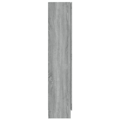vidaXL Vitrina siva boja hrasta sonome 82,5 x 30,5 x 150 cm drvena