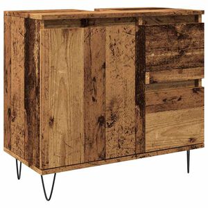 vidaXL Kupaonski ormarić za umivaonik boja drva 65 x 33 x 60 cm drveni