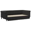 vidaXL Dnevni krevet na razvlačenje s ladicama crni 100x200 cm bar&scaron;un