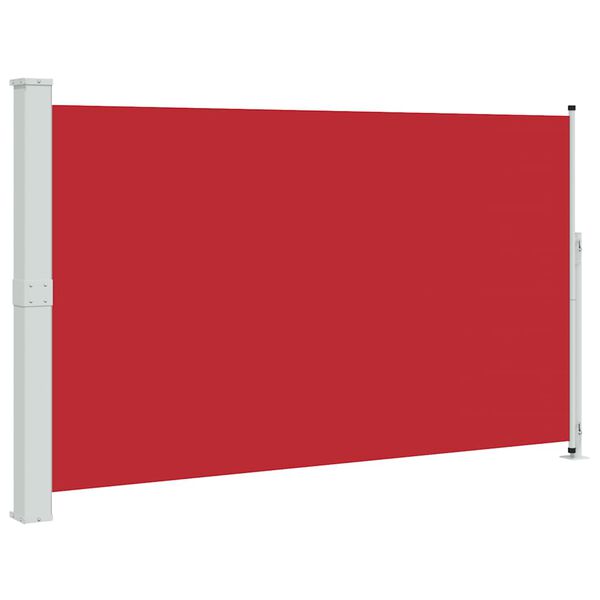 vidaXL Uvlačiva bočna tenda za terasu 180 x 300 cm crvena