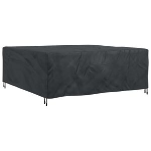 vidaXL Pokrov za namje&scaron;taj Jednobojno Crna 200 x 200 x 90 cm 600D