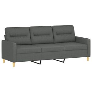 vidaXL Trosjed od tkanine tamnosivi 180 cm