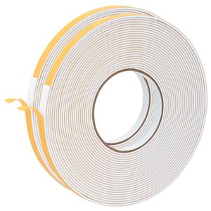 vidaXL Samoljepljiva pjenasta traka 2 pcs Bijela 10mm x 10m CR pjena