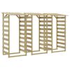 vidaXL Pergole s krovom 3 kom 100 x 90 x 200 cm impregnirana borovina