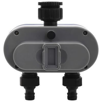 vidaXL Automatski digitalni tajmer za vodu s dvostrukim ispustom