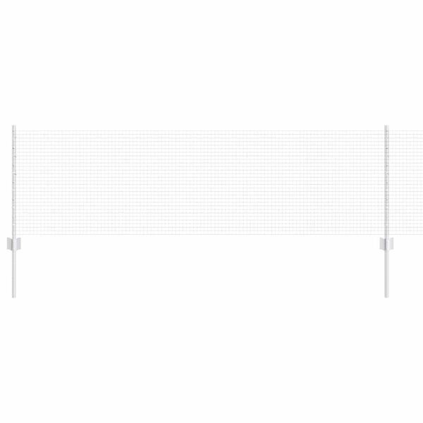 vidaXL Ograda s postovima Srebrno 0,6 x 100 m Čelik