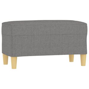 vidaXL Klupa tamnosiva 70 x 35 x 41 cm od tkanine