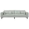 vidaXL Sofa s jastukom Svijetlo siva 250 x 77 x 76 cm Bar&scaron;un