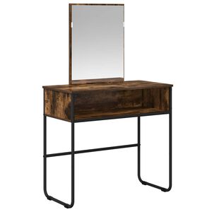 vidaXL Toaletni stol Dimljeni hrast 81 x 40 x 131 cm Konstruirano drvo