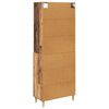 vidaXL Highboard Staro drvo 69,5 x 32,5 x 180 cm Konstruirano drvo