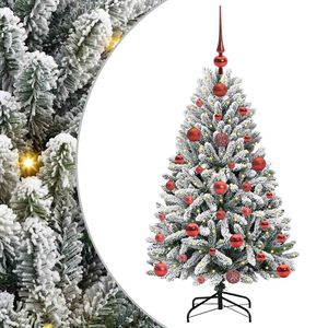 vidaXL Umjetno božićno drvce 120 cm 150 LED lampica Topla bijela