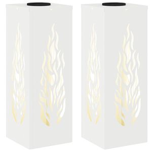 vidaXL Solarna LED svjetlost za stazu 2 kom. Topla bijela