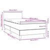 vidaXL Box Spring krevet s madracem svijetlo sivi 90x220 cm baršun