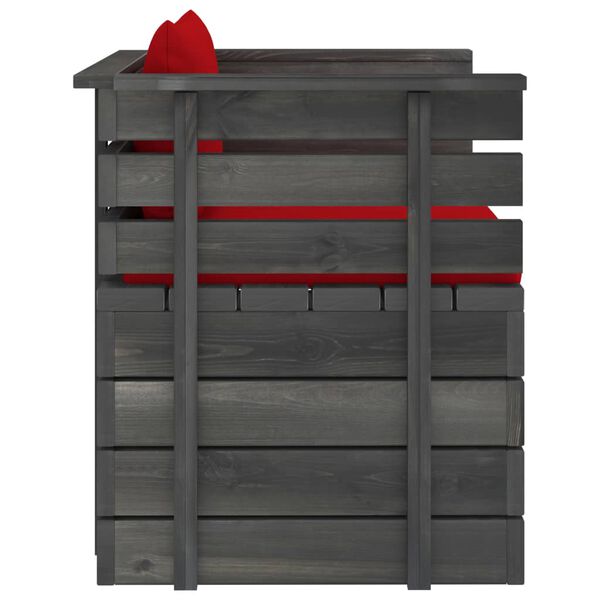 vidaXL 12-dijelna vrtna garnitura od paleta od borovine s jastucima