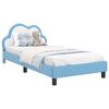 vidaXL Krevet za djecu s uzglavljem Plava 90 x 200 cm PU