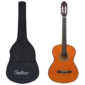 vidaXL Klasična gitara za početnike s torbom 4/4 39 "