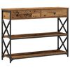 vidaXL Konzolna stolica Staro drvo 100 x 28 x 75 cm