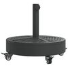 vidaXL Baza suncobrana s kotačima za stupove &Oslash; 38/48 mm 27 kg okrugla