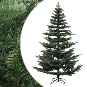 vidaXL Umjetno božićno drvce s nogom 210 cm PE i PVC Zelena