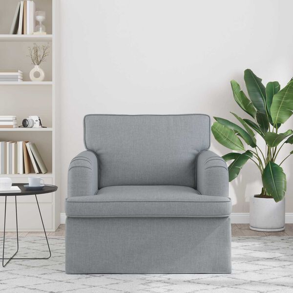 vidaXL Sofa 60cm Svijetlo siva Metal