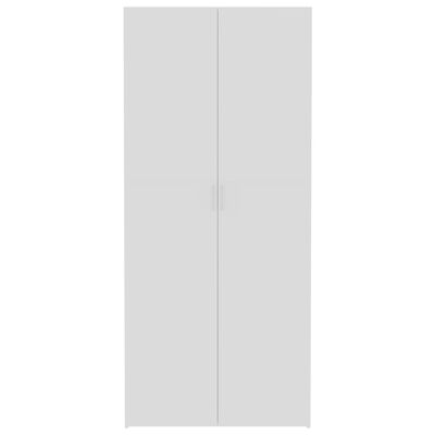 vidaXL Ormarić za pohranu od iverice 80 x 35,5 x 180 cm bijeli