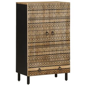 vidaXL Visoka ploča 60x33,5x100 cm Puno grubo drvo Mango