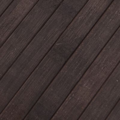 vidaXL Tepih pravokutni tamnosmeđi 70 x 1000 cm od bambusa
