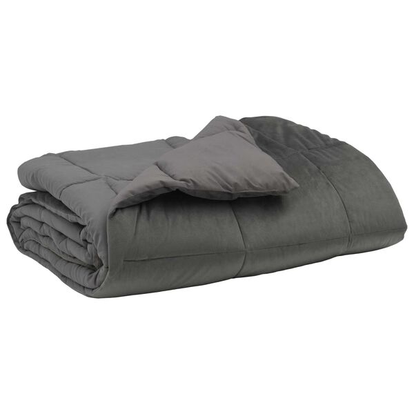 vidaXL Ljetni pokrivač Svijetlo siva 200 x 200 cm Mikrovlakna