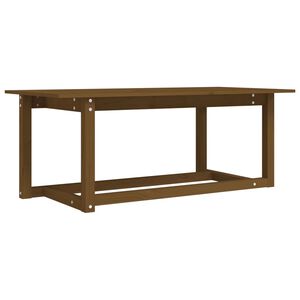 vidaXL Stolić za kavu boja meda 110 x 55 x 45 cm od masivne borovine