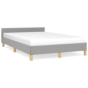 vidaXL Okvir kreveta bez madraca svjetlosivi 120 x 200 cm od tkanine