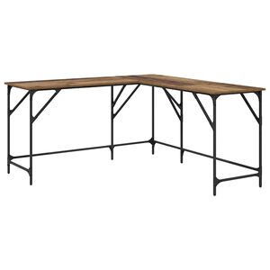 vidaXL Stol Staro drvo Konstruirano drvo 149 x 149 x 75 cm