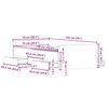 vidaXL Krevetna konstrukcija s uzglavljem Staro drvo 193 x 78 x 50 cm