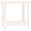 vidaXL Radni stol bijeli 80 x 50 x 80 cm od masivne borovine