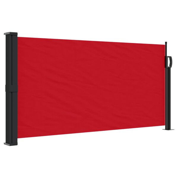 vidaXL Bočna tenda na uvlačenje crvena 100 x 300 cm