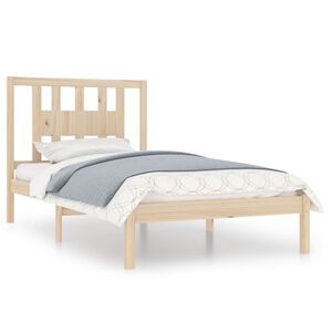 vidaXL Okvir za krevet od masivne borovine 100 x 200 cm