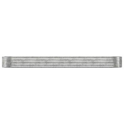 vidaXL Povišena vrtna gredica od čelika 396x100x36 cm srebrna