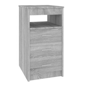 vidaXL Ladičar boja sivog hrasta sonome 40x50x76 cm konstruirano drvo