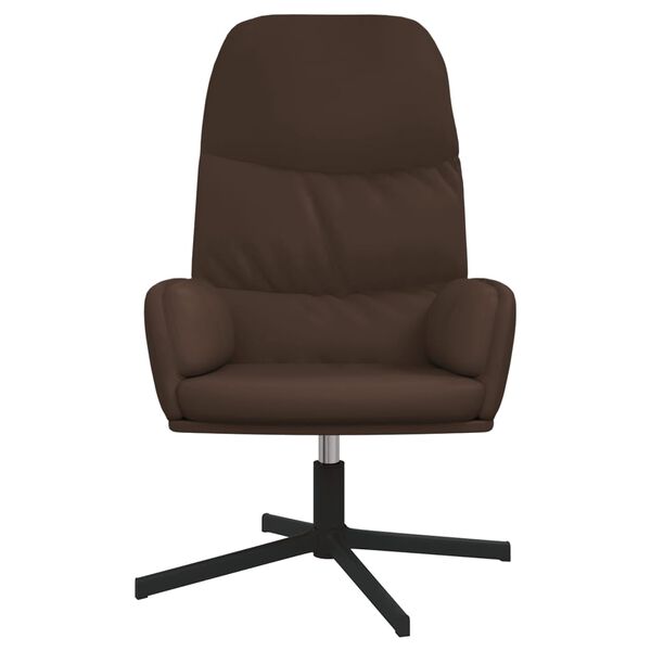 vidaXL Stolica za opuštanje od umjetne kože smeđa